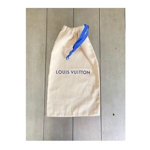 Authentic Louis Vuitton Beige Dust Bag 14.5x8.5